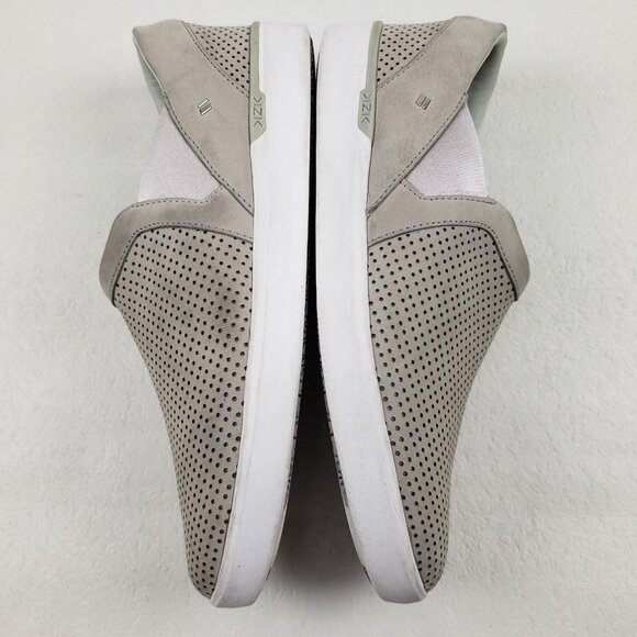 Kizik Vienna Hands Free Sneaker Womens 9 Beige Leather Casual Slip On Shoe - Picture 6 of 12